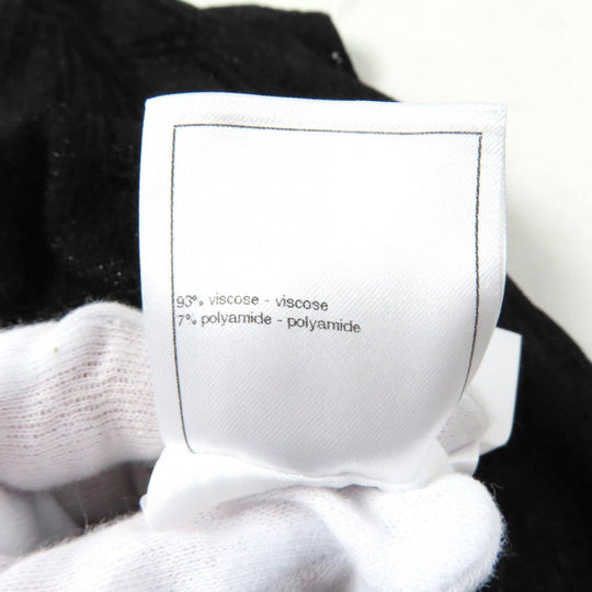 CHANEL knit P75380 Main: 93% viscose, Main: 7% polyamide black Women 38 Used Authentic
