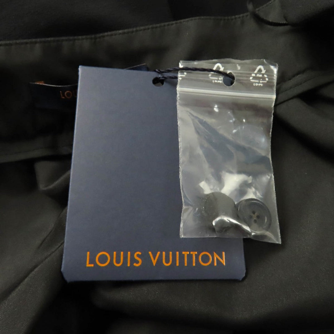 LOUIS VUITTON flare skirt Outer: 100% silk, Lining: 100% silk black Women 36 Used Authentic
