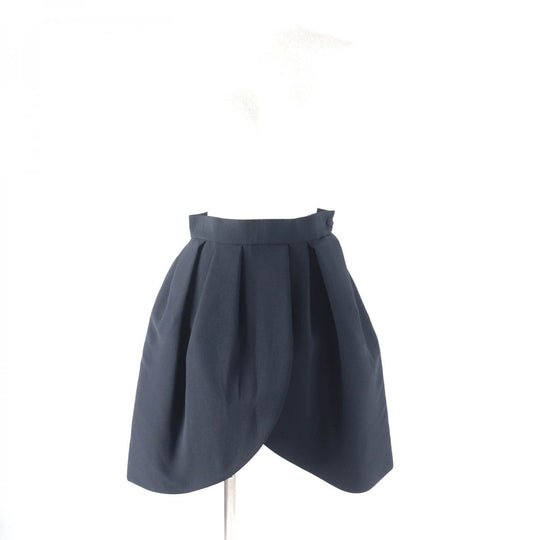 LOUIS VUITTON flare skirt Outer: 100% silk, Lining: 100% silk black Women 36 Used Authentic