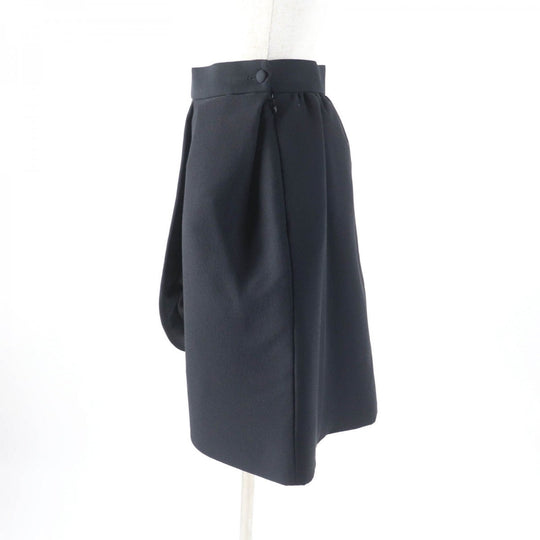 LOUIS VUITTON flare skirt Outer: 100% silk, Lining: 100% silk black Women 36 Used Authentic