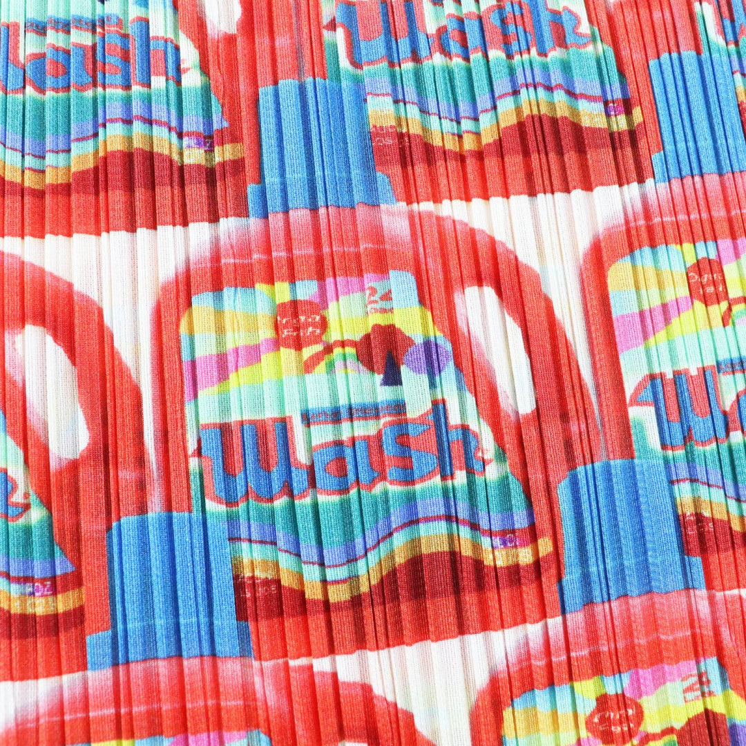 PLEATS PLEASE one piece PP83-JH514 Main: 100% polyester Multi Women 4 Used Authentic