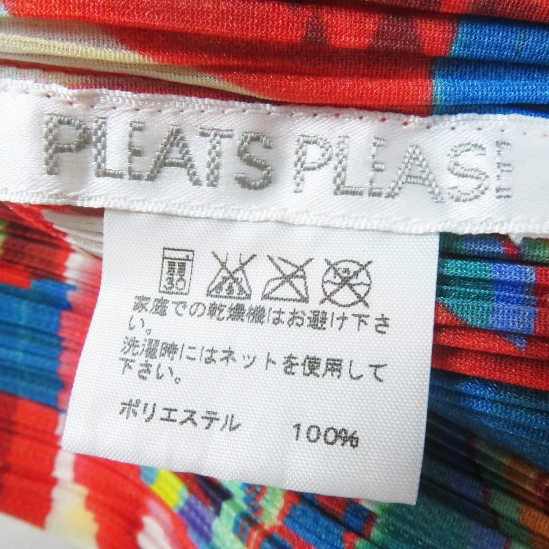 PLEATS PLEASE one piece PP83-JH514 Main: 100% polyester Multi Women 4 Used Authentic