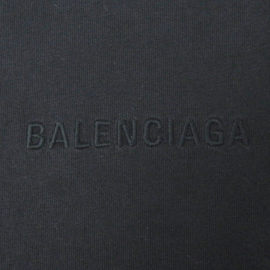 BALENCIAGA Short sleeve T-shirt 764235 Main: 100% cotton, part: 97% cotton, part: 3% polyurethane black mens XL Used Authentic