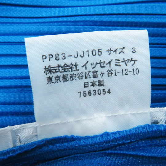 PLEATS PLEASE cardigan PP83-JJ105 Main: 100% polyester blue Women 3 Used Authentic