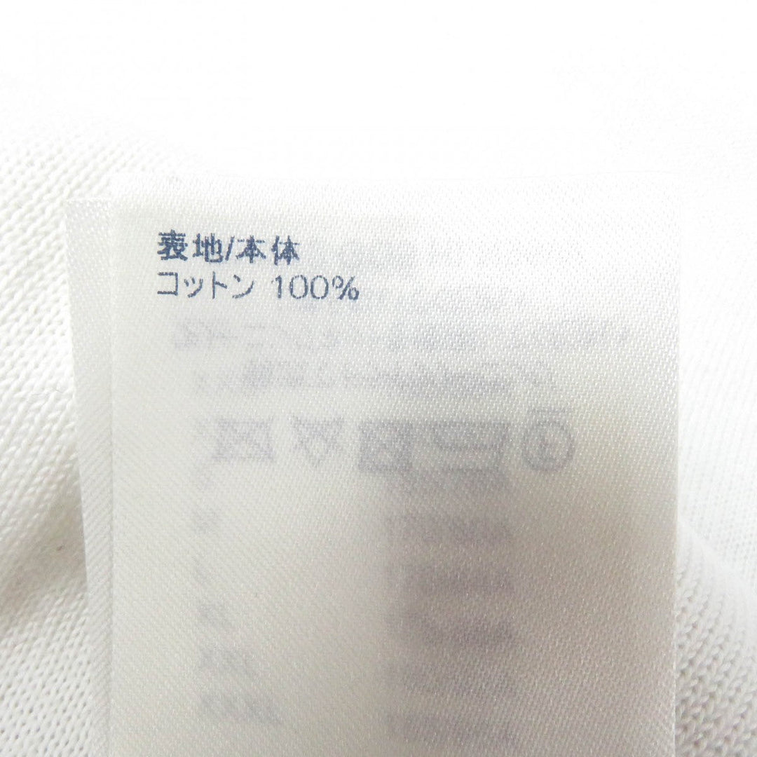 LOUIS VUITTON Short sleeve knit Main: 100% cotton, Part: 100% silk white mens M Used Authentic