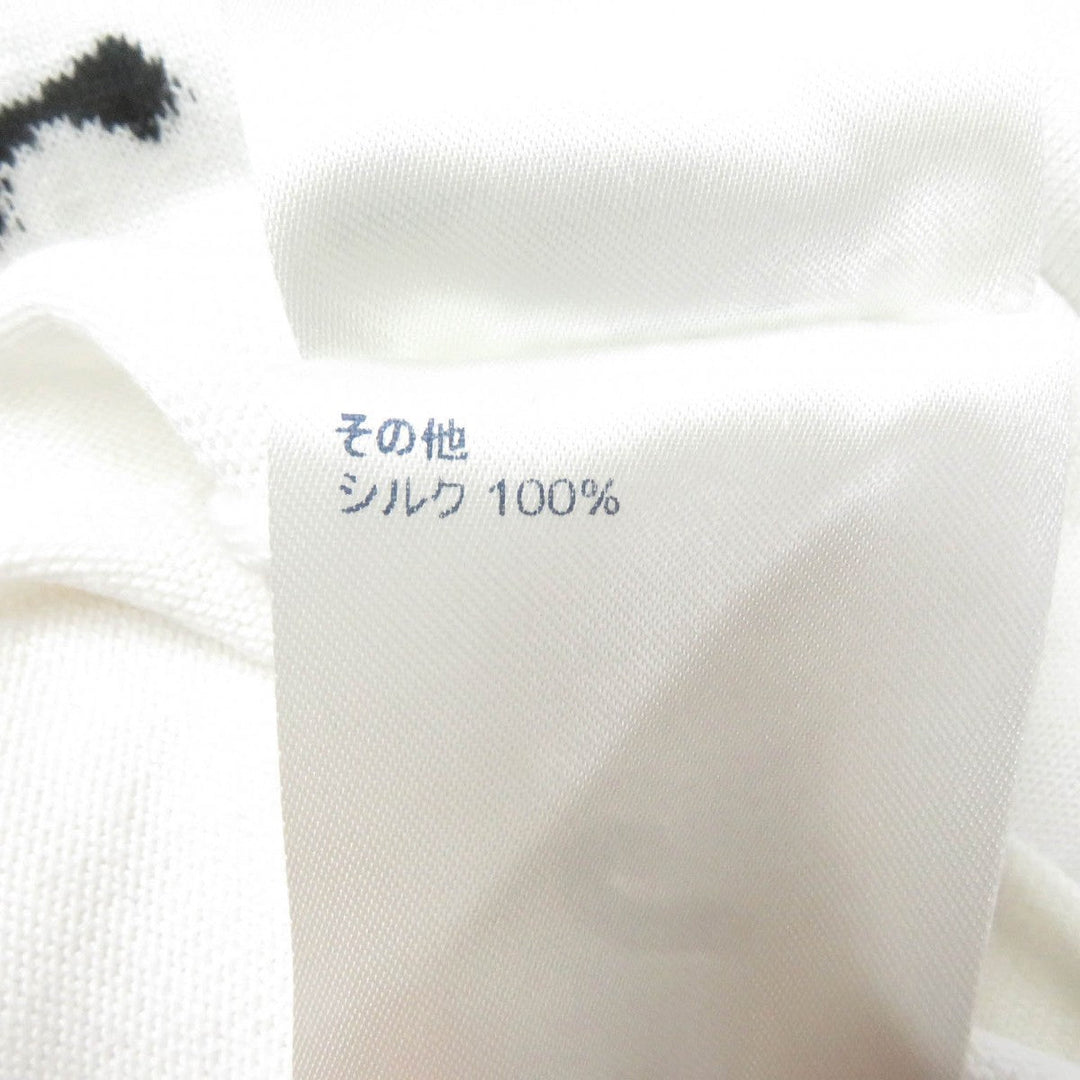 LOUIS VUITTON Short sleeve knit Main: 100% cotton, Part: 100% silk white mens M Used Authentic