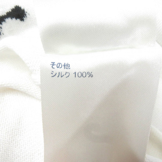 LOUIS VUITTON Short sleeve knit Main: 100% cotton, Part: 100% silk white mens M Used Authentic