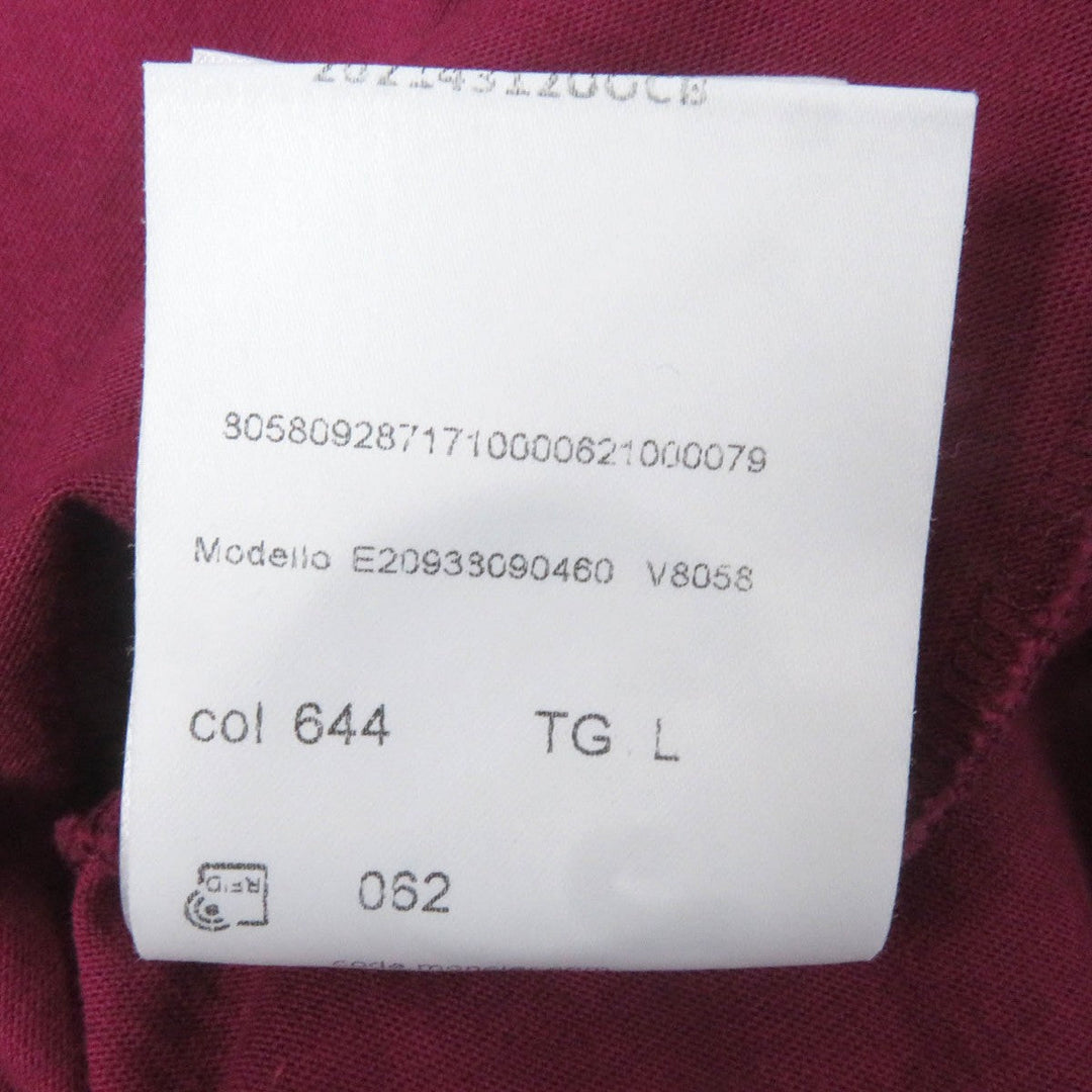 MONCLER Short sleeve T-shirt Main: 100% cotton purple T-SHIRT GIROCOLLO Women L Used Authentic