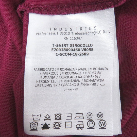 MONCLER Short sleeve T-shirt Main: 100% cotton purple T-SHIRT GIROCOLLO Women L Used Authentic
