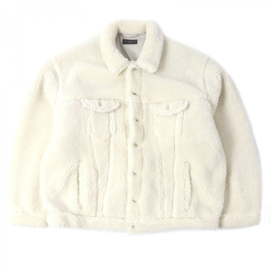 BALENCIAGA Blouson 774376 Outer: 100% polyester, Lining: 100% cotton Ivory mens 2 Used Authentic