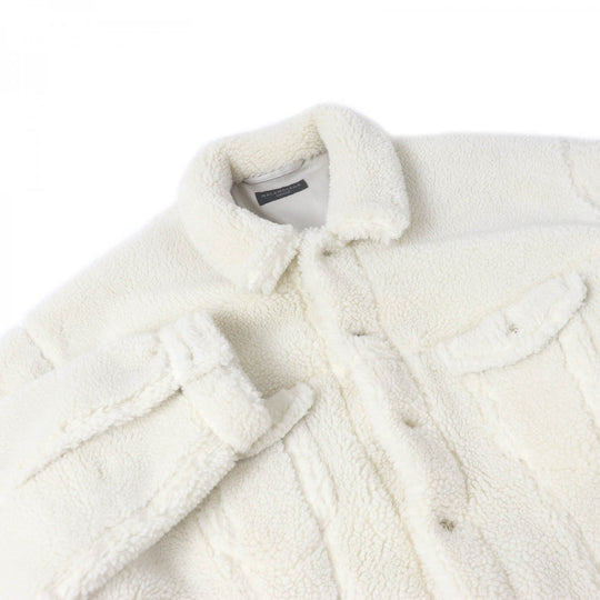 BALENCIAGA Blouson 774376 Outer: 100% polyester, Lining: 100% cotton Ivory mens 2 Used Authentic