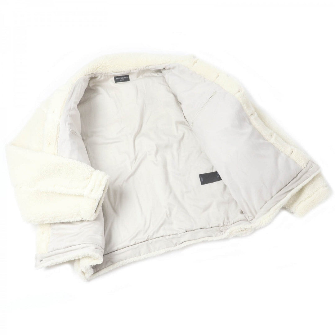 BALENCIAGA Blouson 774376 Outer: 100% polyester, Lining: 100% cotton Ivory mens 2 Used Authentic