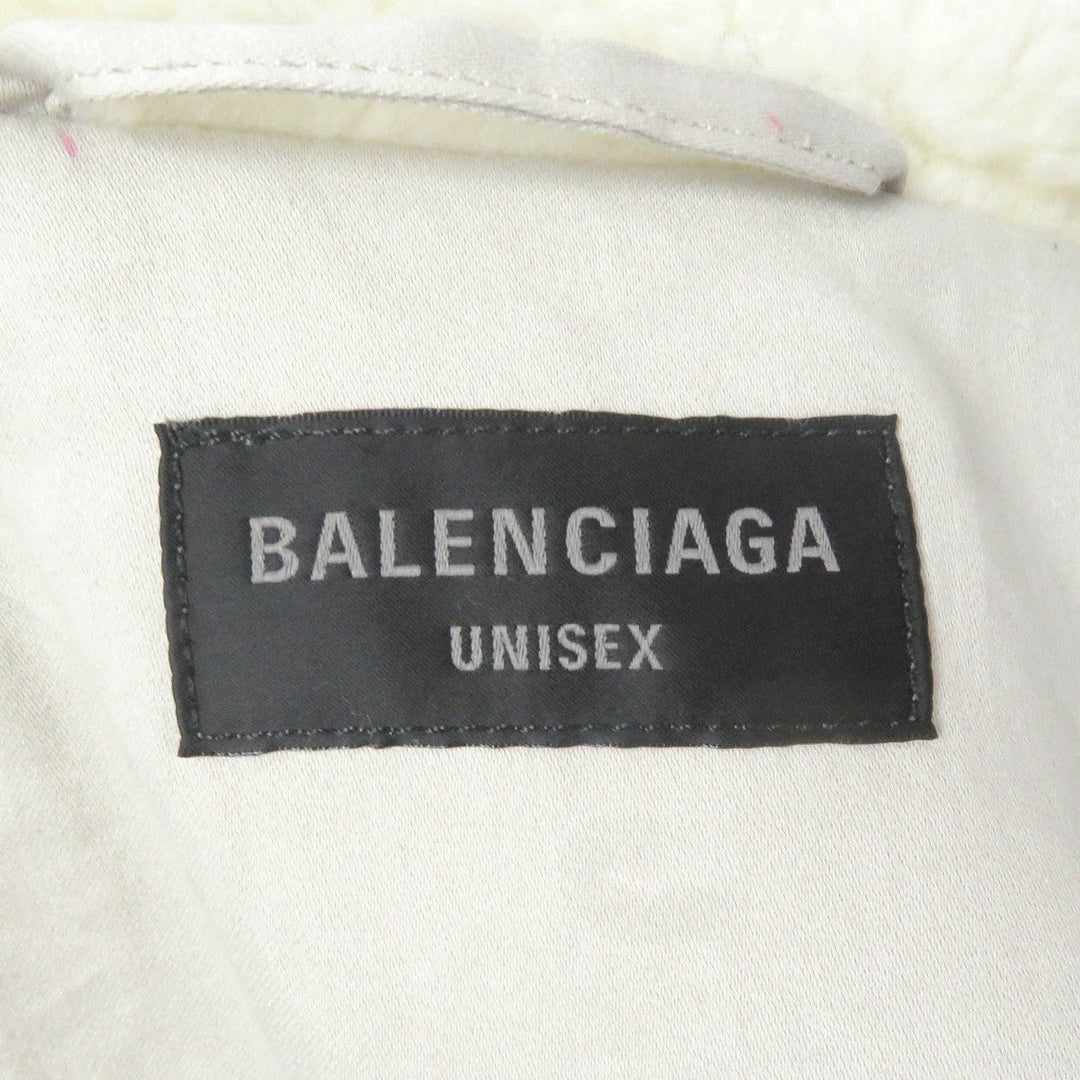 BALENCIAGA Blouson 774376 Outer: 100% polyester, Lining: 100% cotton Ivory mens 2 Used Authentic