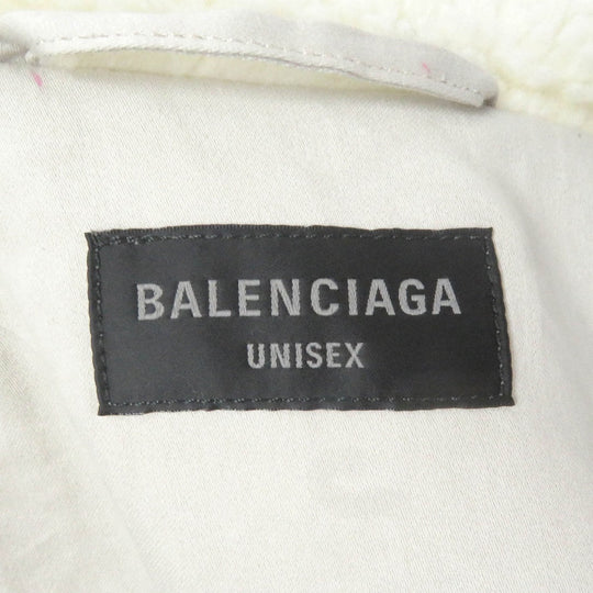 BALENCIAGA Blouson 774376 Outer: 100% polyester, Lining: 100% cotton Ivory mens 2 Used Authentic