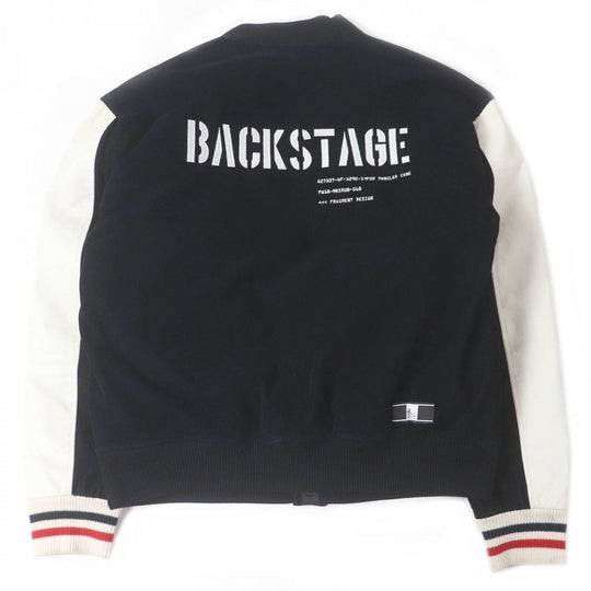 MONCLER GENIUS 7 Down jacket Outer: 100% cotton, Lining: 100% nylon, Part: 100% wool, Part: 100% polyester, Part: cowhide black SVEN GIUBBOTTO mens 2 Used Authentic