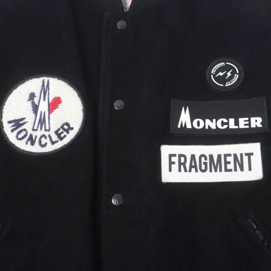 MONCLER GENIUS 7 Down jacket Outer: 100% cotton, Lining: 100% nylon, Part: 100% wool, Part: 100% polyester, Part: cowhide black SVEN GIUBBOTTO mens 2 Used Authentic
