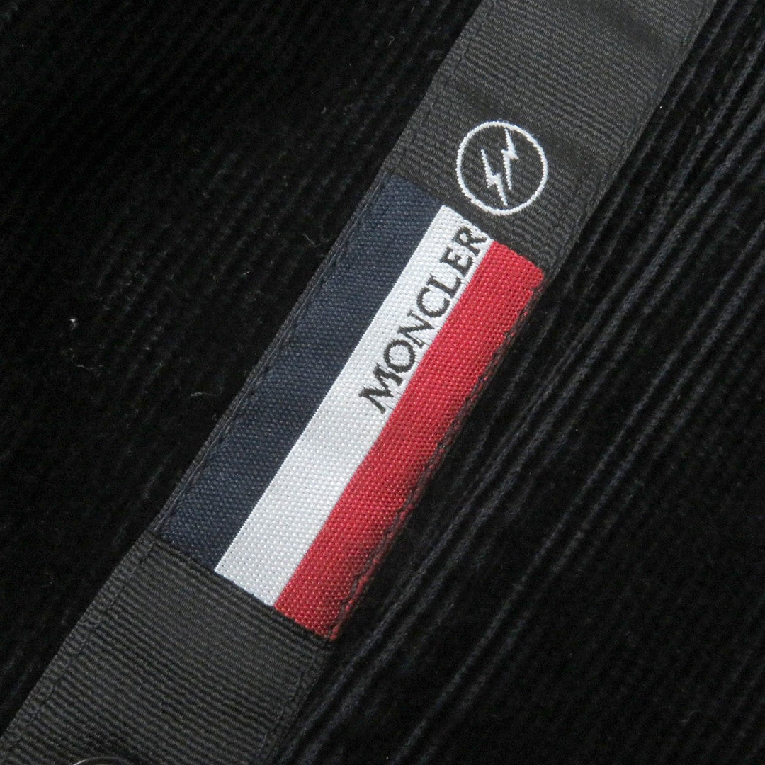MONCLER GENIUS 7 Down jacket Outer: 100% cotton, Lining: 100% nylon, Part: 100% wool, Part: 100% polyester, Part: cowhide black SVEN GIUBBOTTO mens 2 Used Authentic