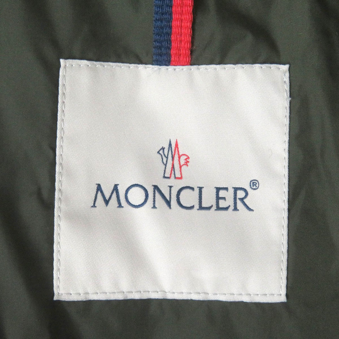 MONCLER Down jacket Outer: 97% cotton, Outer: 3% polyurethane, Lining: 100% nylon, Filling: 90% down, Filling: 10% feather Ivory LEOPOLD GIUBBOTTO mens 6 Used Authentic