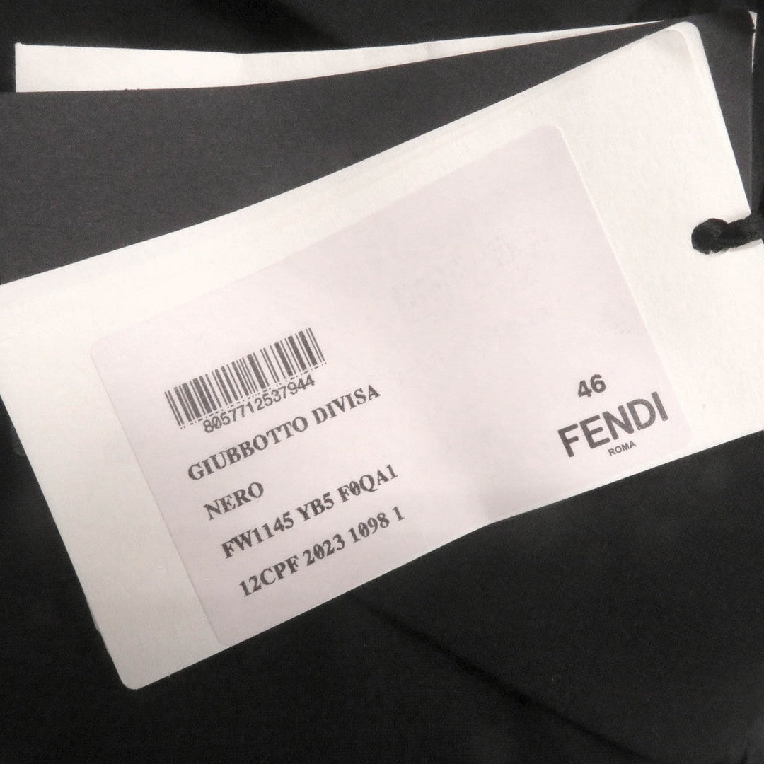 FENDI Long sleeve shirt FW1145 Main: 53% polyester, 43% wool, 4% polyurethane black mens 46 Used Authentic
