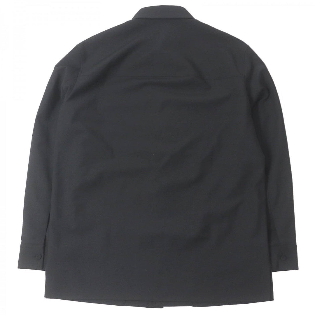 FENDI Long sleeve shirt FW1145 Main: 53% polyester, 43% wool, 4% polyurethane black mens 46 Used Authentic