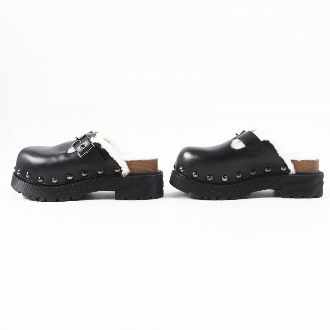 Christian Dior Sandals leather Black White Diorquake 34