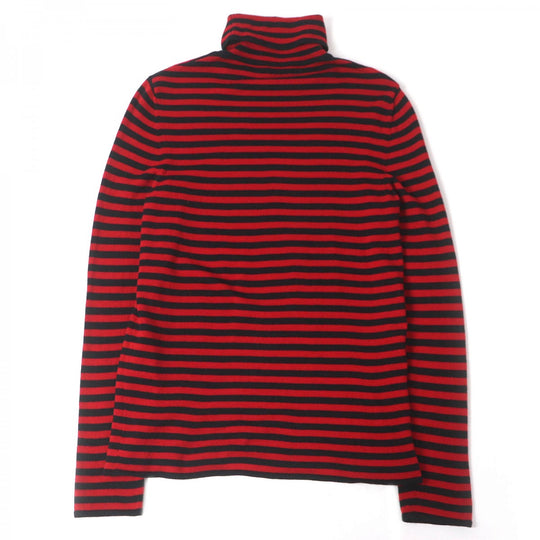 SAINT LAURENT PARIS knit 663345 Main: 100% wool Red black mens M Used Authentic