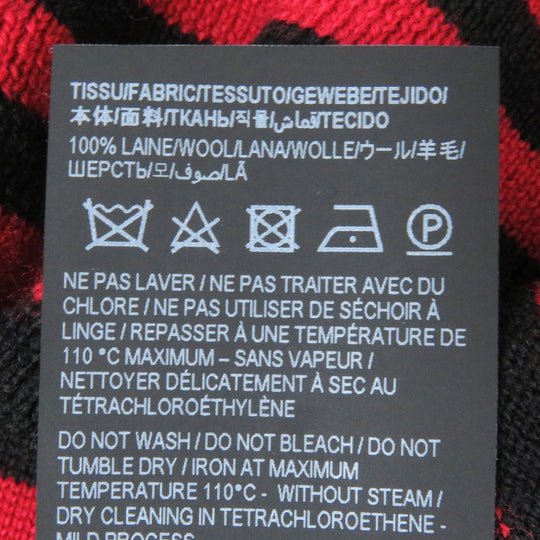 SAINT LAURENT PARIS knit 663345 Main: 100% wool Red black mens M Used Authentic