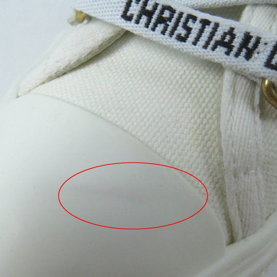 Christian Dior Low cut sneakers canvas white WALK N DIOR 37