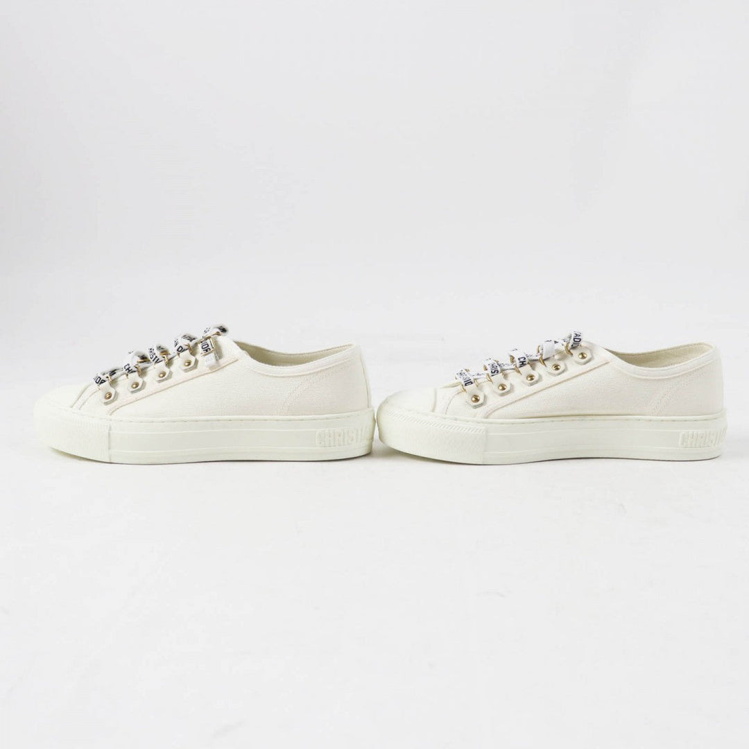 Christian Dior Low cut sneakers canvas white WALK N DIOR 37