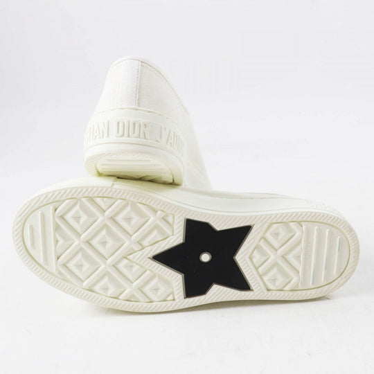 Christian Dior Low cut sneakers canvas white WALK N DIOR 37