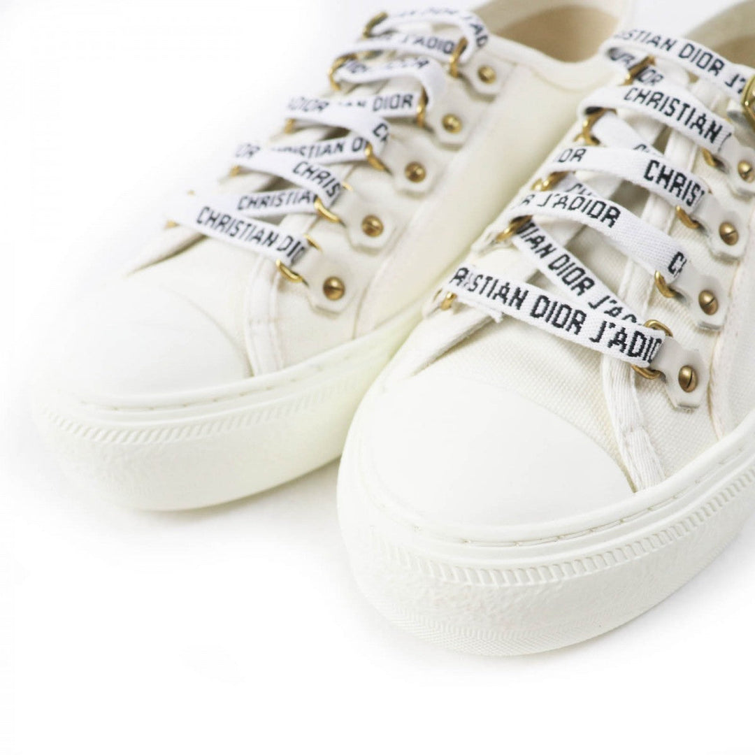 Christian Dior Low cut sneakers canvas white WALK N DIOR 37