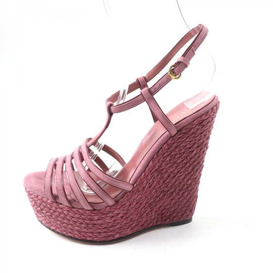 GUCCI Sandals Suede leather purple 36.5
