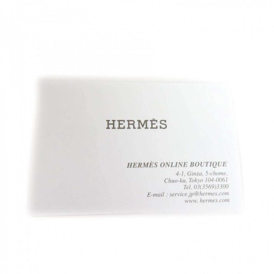HERMES towel Main: Cotton Orange Yachting Tatoo Tressages Marins Women Used Authentic
