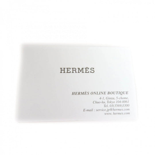HERMES towel Main: Cotton Orange Yachting Tatoo Tressages Marins Women Used Authentic