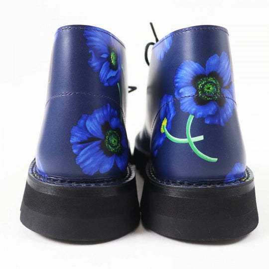 KENZO short boots Main: Leather Blue navy KENZOWAVE Women 37 Used Authentic