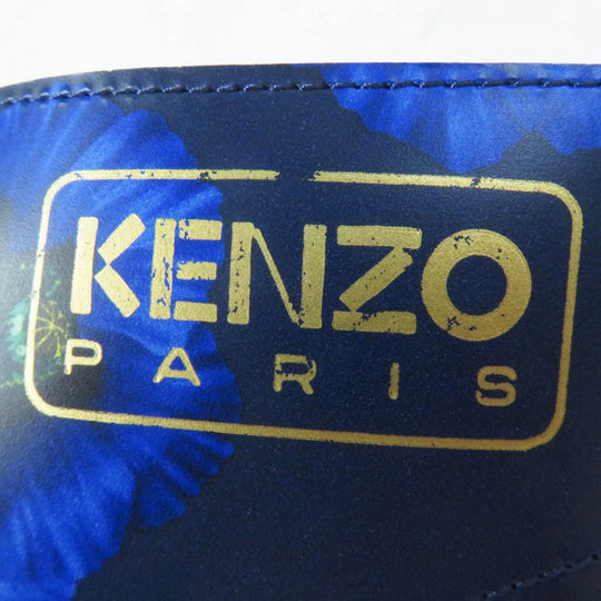 KENZO short boots Main: Leather Blue navy KENZOWAVE Women 37 Used Authentic