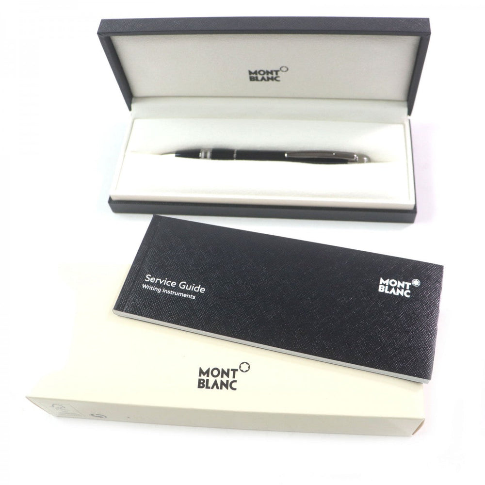 MONTBLANC Ballpoint pen Resin, Platinum Black gun metallic Starwalker mens Used Authentic