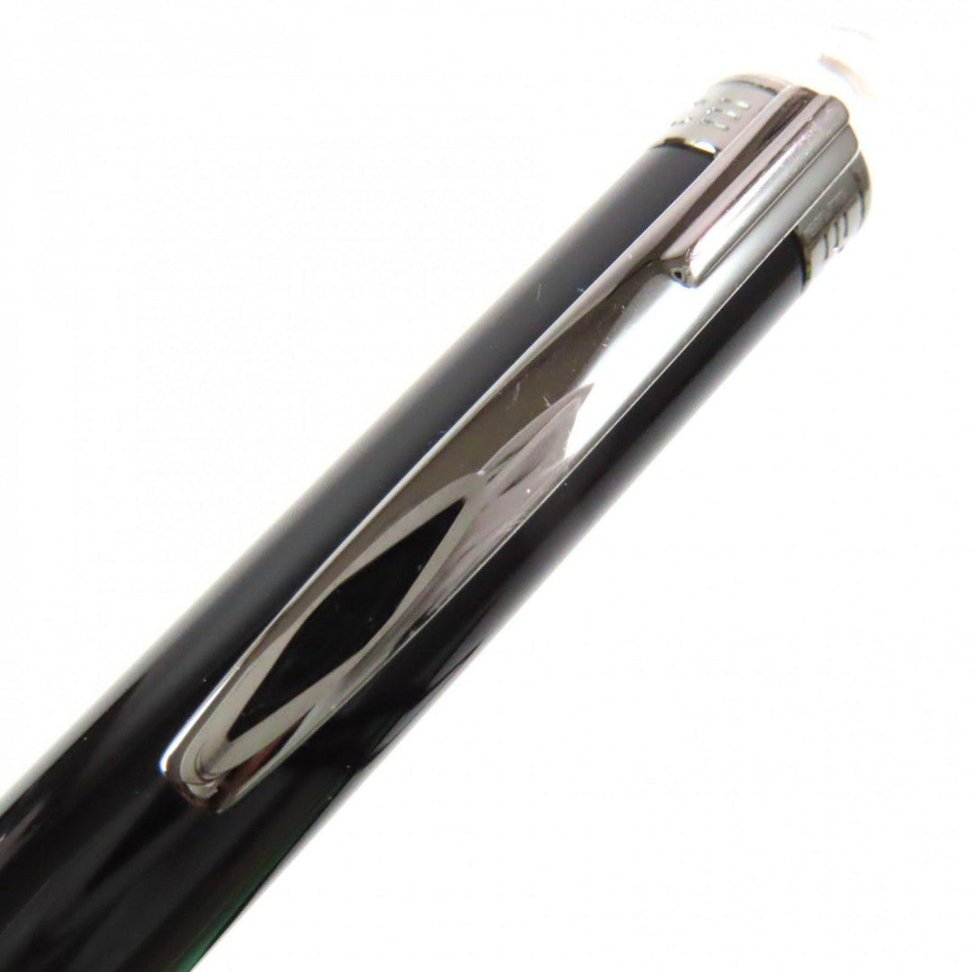 MONTBLANC Ballpoint pen Resin, Platinum Black gun metallic Starwalker mens Used Authentic