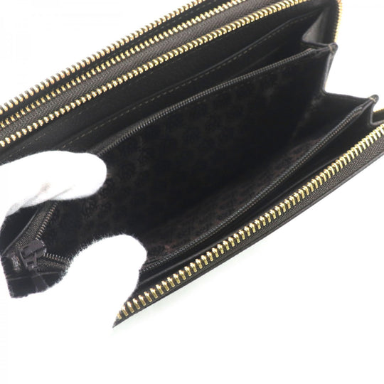 Dunhill Long Wallet Purse Main: PVC, Main: Leather Dark brown D-EIGHT mens Used Authentic