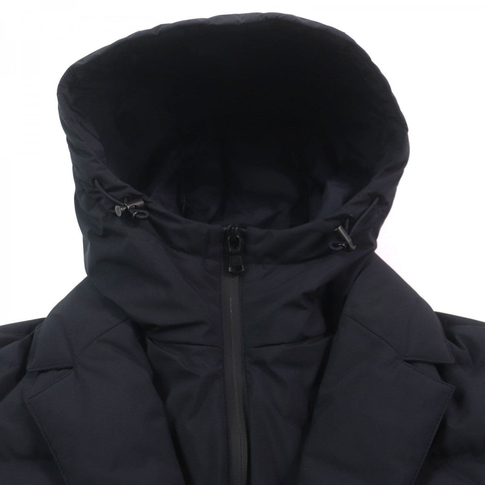 MONCLER Down jacket Outer: 100% polyester, Lining: 100% nylon, Lining: 100% nylon, Part: 100% wool, Filling: 90% down Dark navy VERNOUX mens 1 Used Authentic