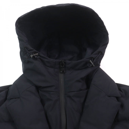 MONCLER Down jacket Outer: 100% polyester, Lining: 100% nylon, Lining: 100% nylon, Part: 100% wool, Filling: 90% down Dark navy VERNOUX mens 1 Used Authentic
