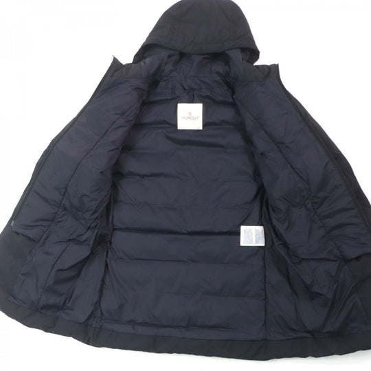 MONCLER Down jacket Outer: 100% polyester, Lining: 100% nylon, Lining: 100% nylon, Part: 100% wool, Filling: 90% down Dark navy VERNOUX mens 1 Used Authentic
