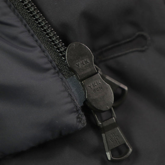 MONCLER Down jacket Outer: 100% polyester, Lining: 100% nylon, Lining: 100% nylon, Part: 100% wool, Filling: 90% down Dark navy VERNOUX mens 1 Used Authentic
