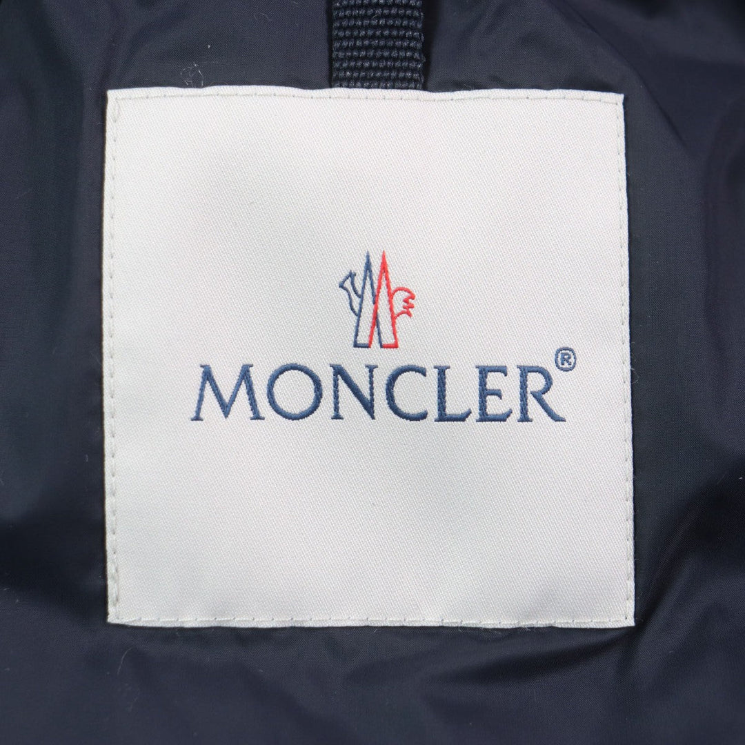 MONCLER Down jacket Outer: 100% polyester, Lining: 100% nylon, Lining: 100% nylon, Part: 100% wool, Filling: 90% down Dark navy VERNOUX mens 1 Used Authentic