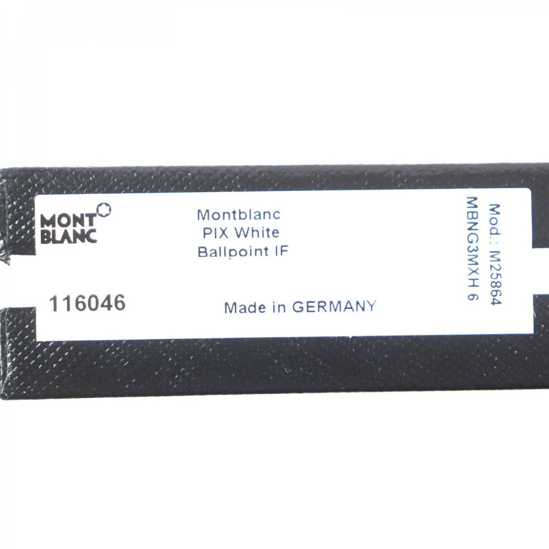 MONTBLANC Ballpoint pen ― White Silver Pix Collection