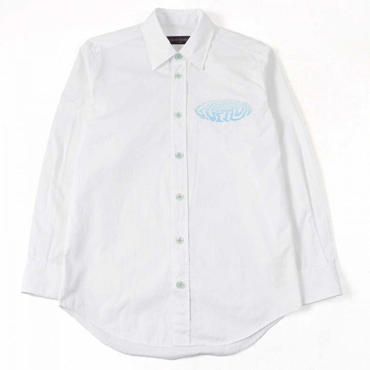 LOUIS VUITTON Long sleeve shirt HPS52W Main: 100% cotton White type mens XS Used Authentic