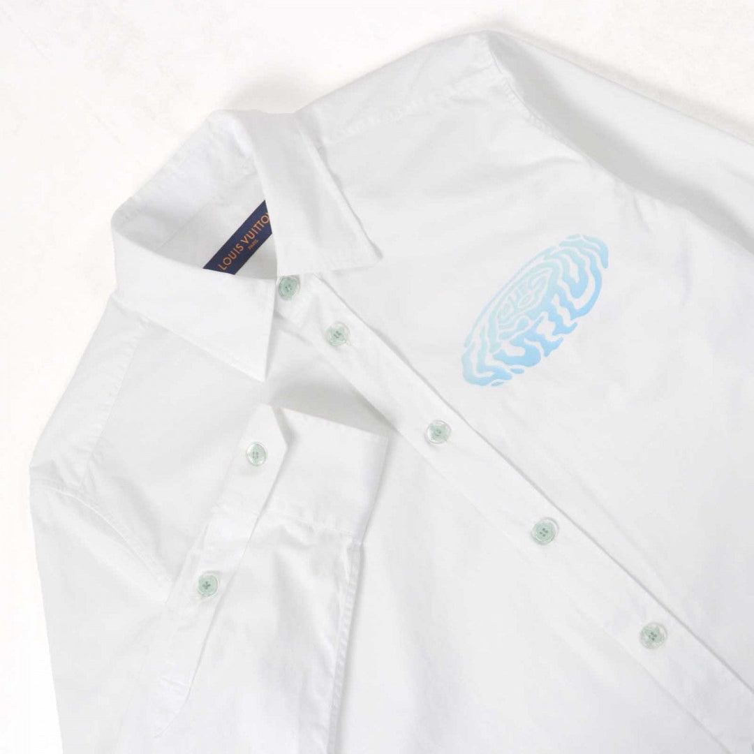 LOUIS VUITTON Long sleeve shirt HPS52W Main: 100% cotton White type mens XS Used Authentic