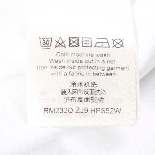 LOUIS VUITTON Long sleeve shirt HPS52W Main: 100% cotton White type mens XS Used Authentic