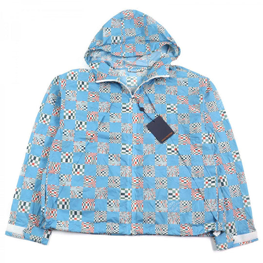 LOUIS VUITTON Hoodie HKB85W Main: 100% nylon Light blue type mens 48 Used Authentic