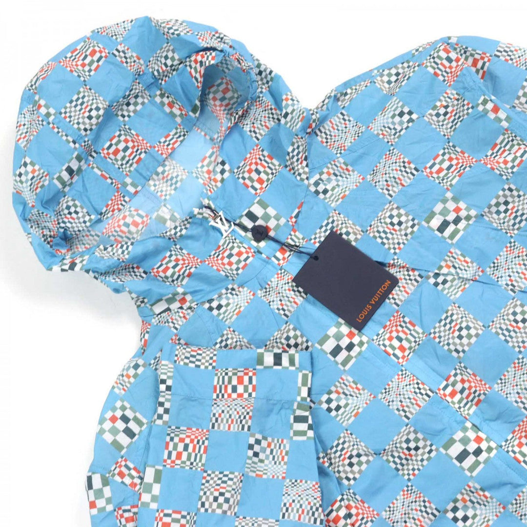 LOUIS VUITTON Hoodie HKB85W Main: 100% nylon Light blue type mens 48 Used Authentic